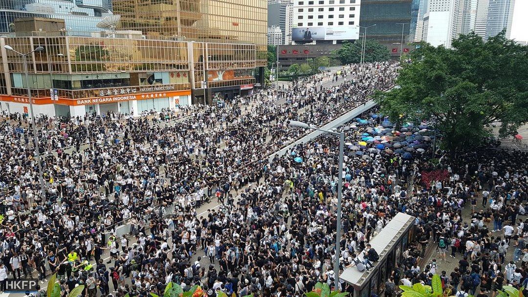 Hong Kong Demonstrationen © HKFP